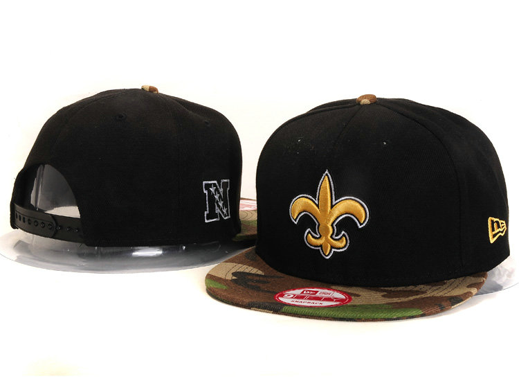 New Orleans Saints Black Snapback Hat YS 2